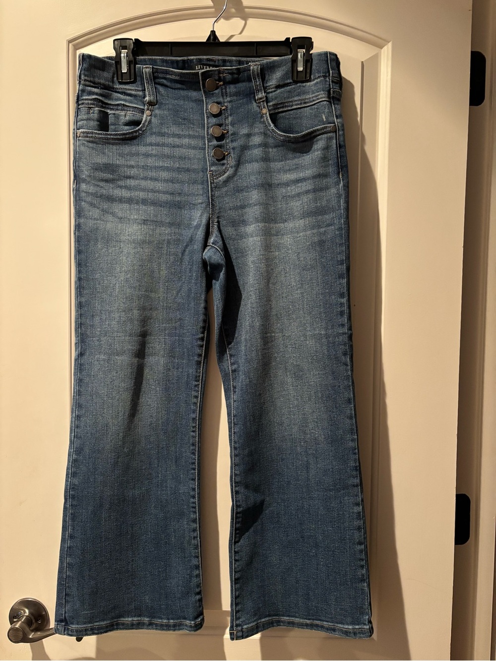 NEW Liverpool Gia Glider Cropped Flare Jeans - Size 8/29